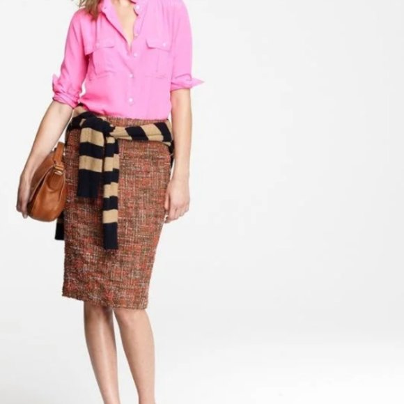 J. Crew No 2 Pencil Skirt Harvest Tweed (size 0) - Picture 13 of 13